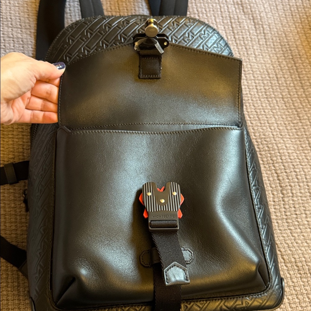 Montblanc Embossed Men's Backpack - Picture 6 of 10